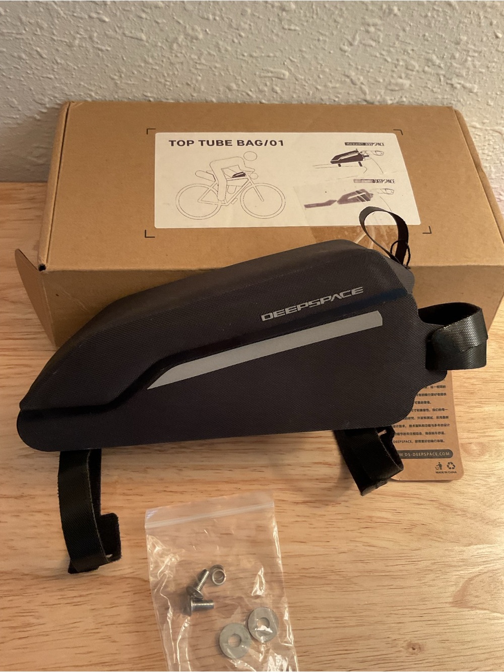 Deep Space Bike Bag Top Tube Bag Can Be Bolt Mounted Bicycle Accessory Bag